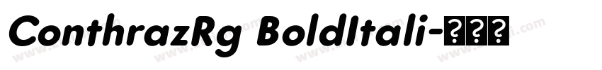 ConthrazRg BoldItali字体转换